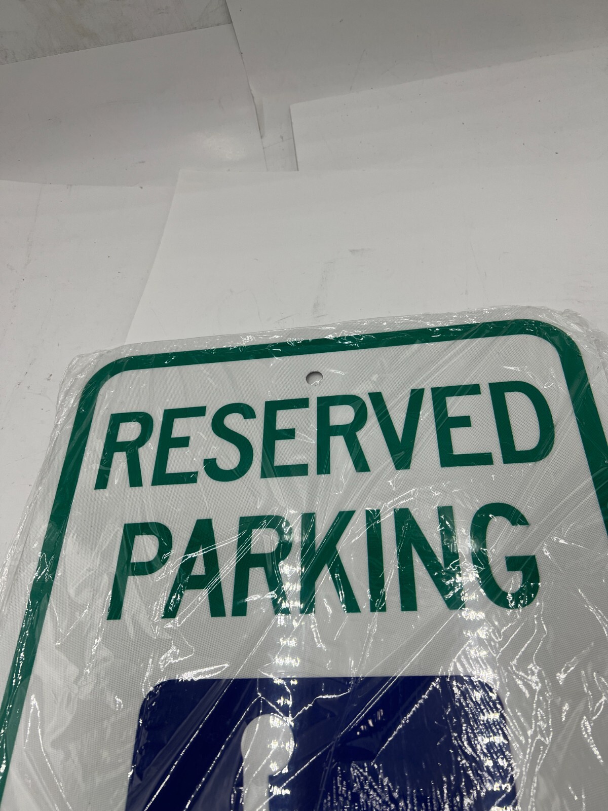 (QTY 2) SmartSign « Reserved Parking » Handicap Parking Sign Bi-Arrow 12&Prime; x 18&Prime;