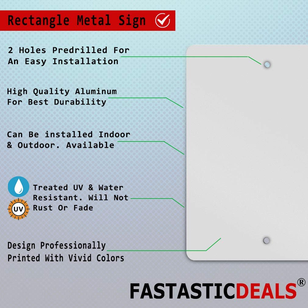 1 PCS 12×18 Inch Aluminum Vertical Metal Sign Playground Rules Weatherproof