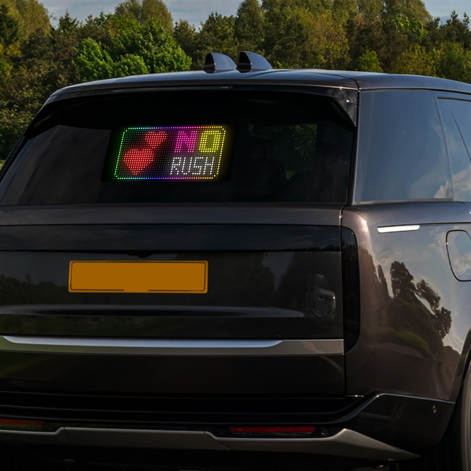 Car Windshield LED Sign 24*48 Pixel App Control Programmable Flexible Led Screen