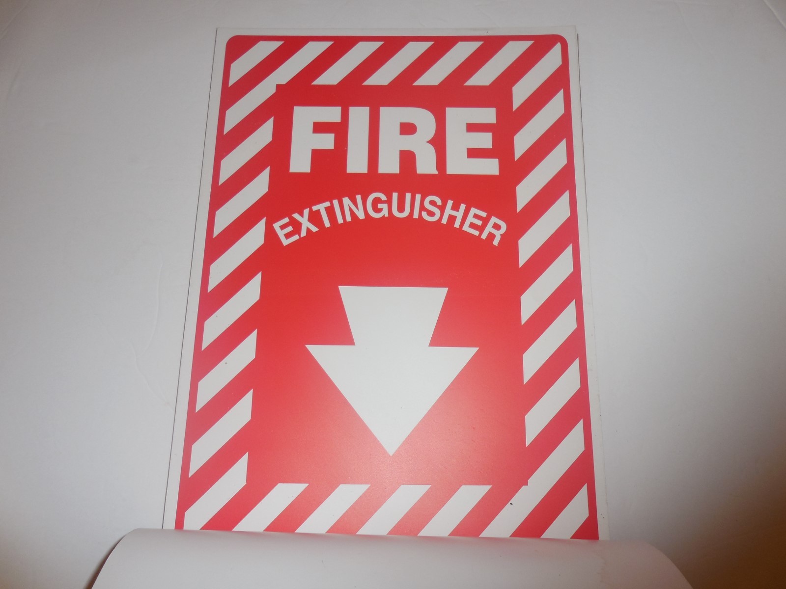 NEW PRE OWNED ACCUFORM FIRE EXTINGUISHER SIGNS – 25 TOTAL – PF CARDSTOCK