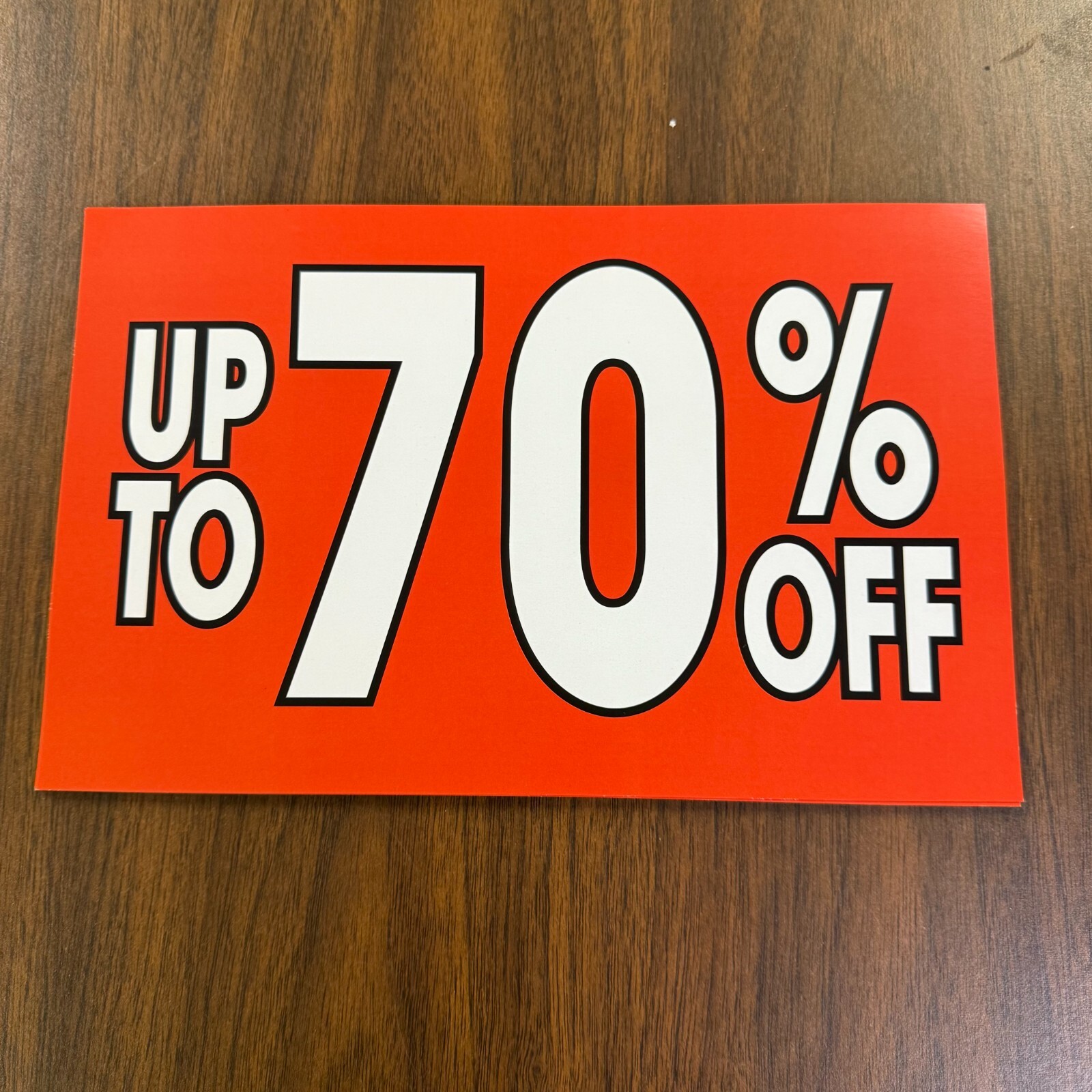 UP to 70 % OFF Sale Price Signs for Retail -11&Prime;w x 7&Prime;H- 8 pieces
