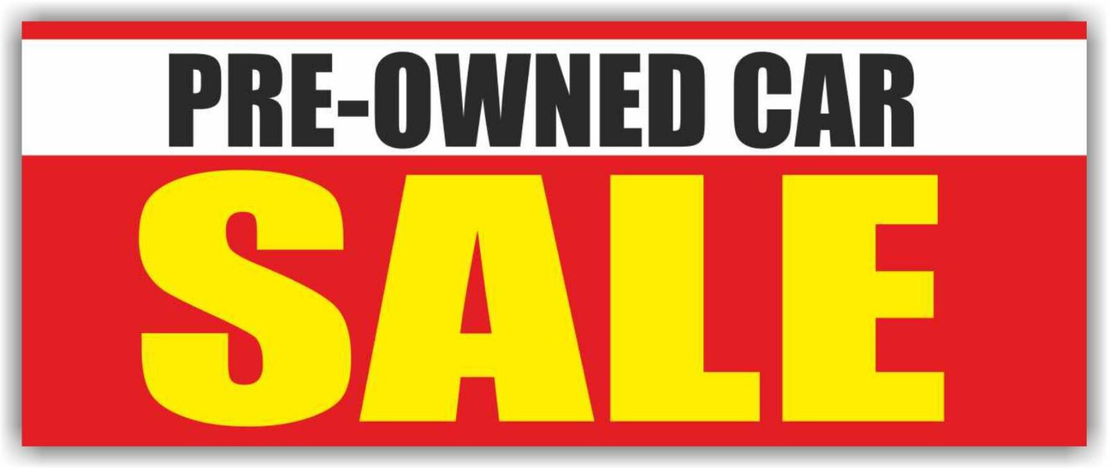 PRE-OWNED CAR SALE Advertising Banner Vinyl Mesh Sign easy finance used auto