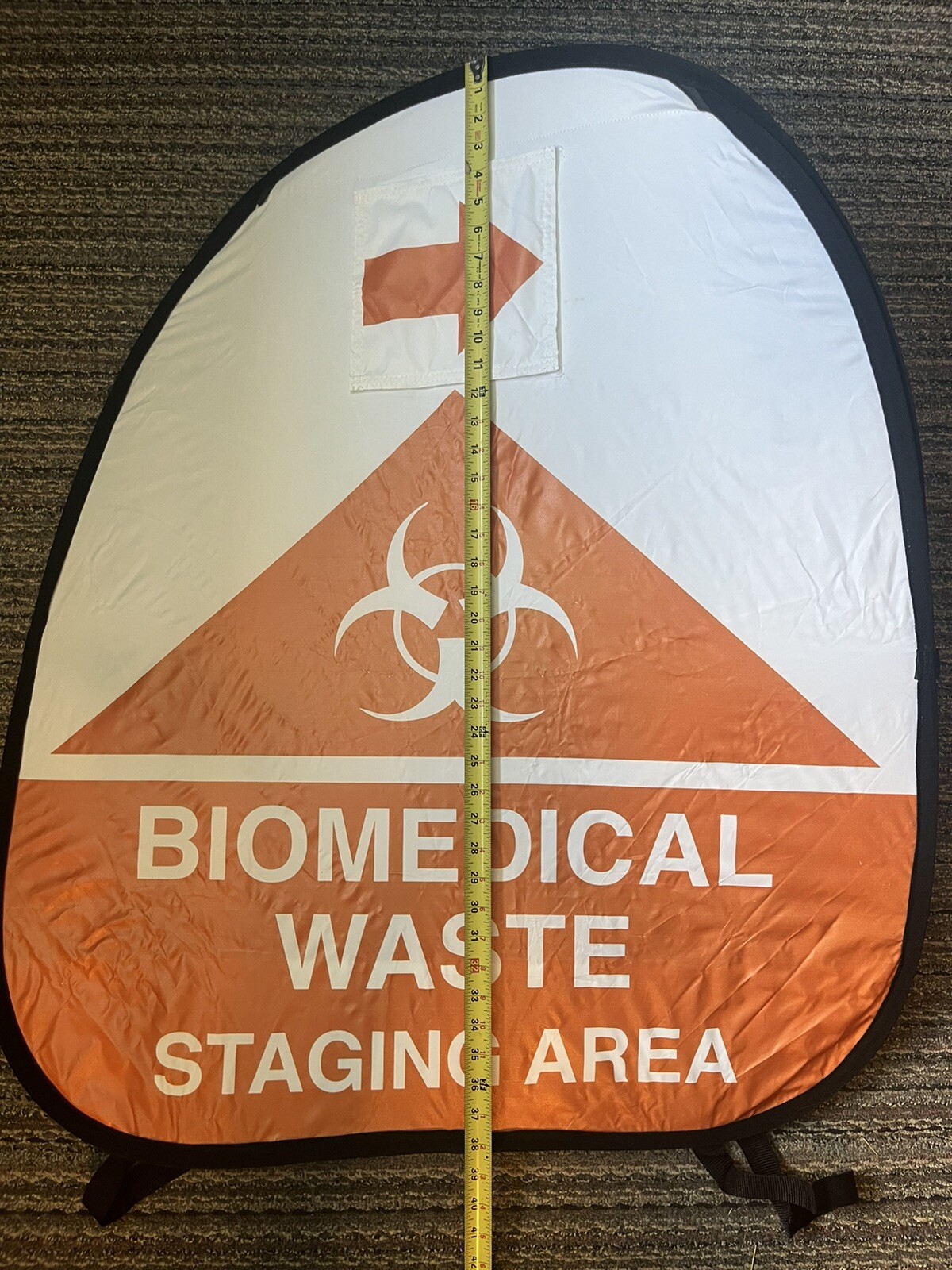 Biomedical Waste Management Staging Area Signage Kit Pop-up Sign Halloween Decor