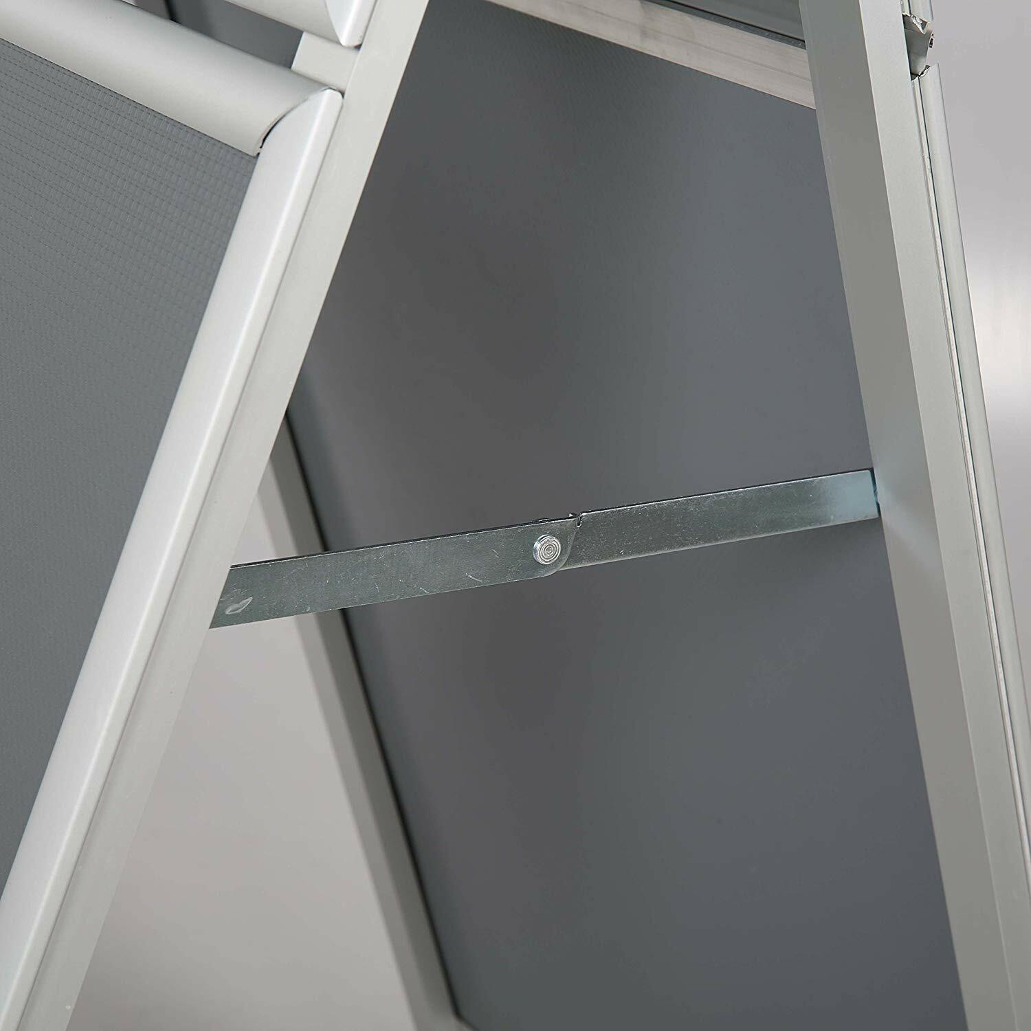 Sandwich Board Sidewalk Snap A-Frame Header Menu Holder Double Side 22×28 Silver