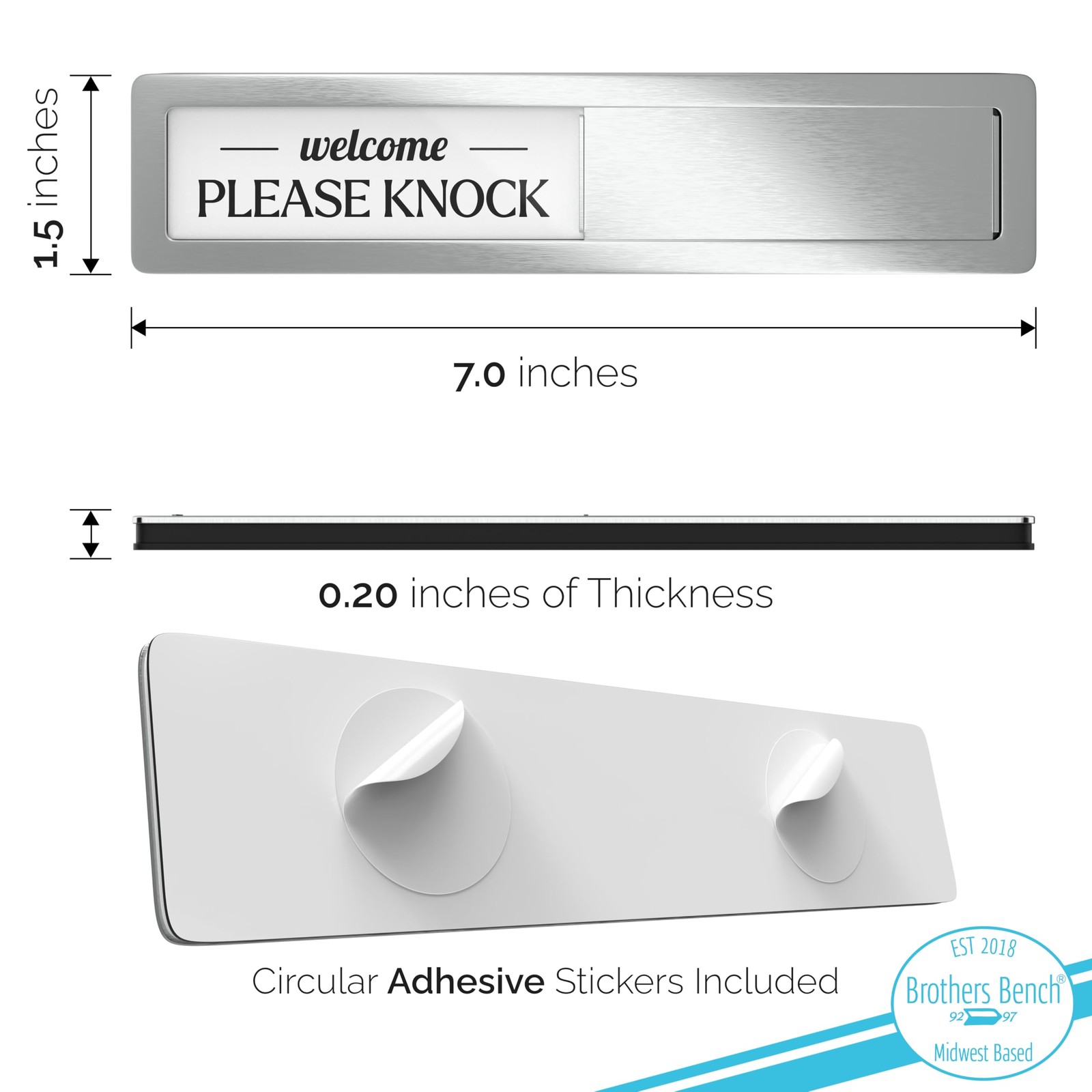 Stainless Steel Do Not Disturb Sign, Premium Please Knock Welcome Signs, Do N…