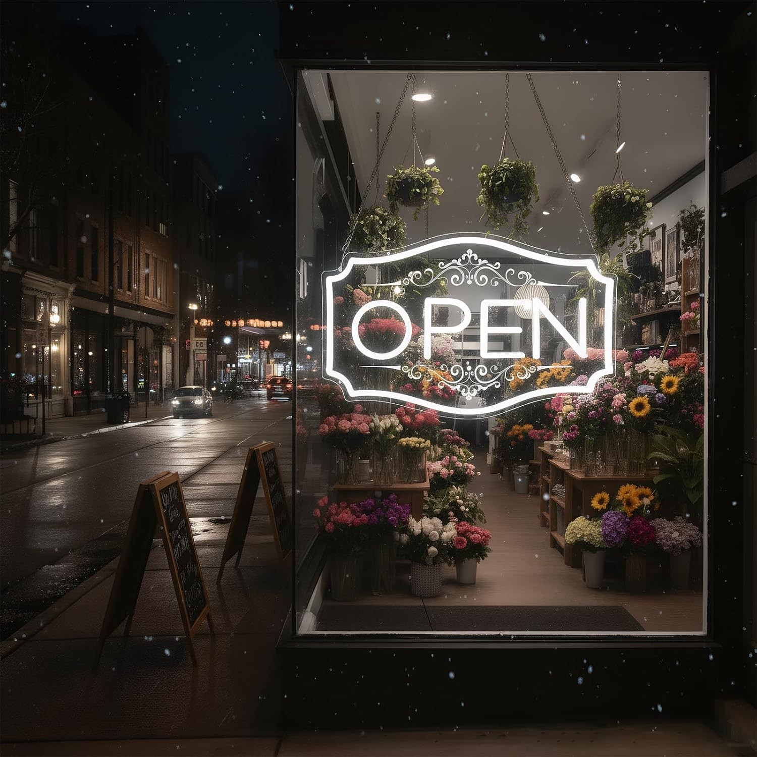 Open Sign for Business, LED Dimmable Neon Open Sign with 12V/2A Adapter, 16.5&Prime; x