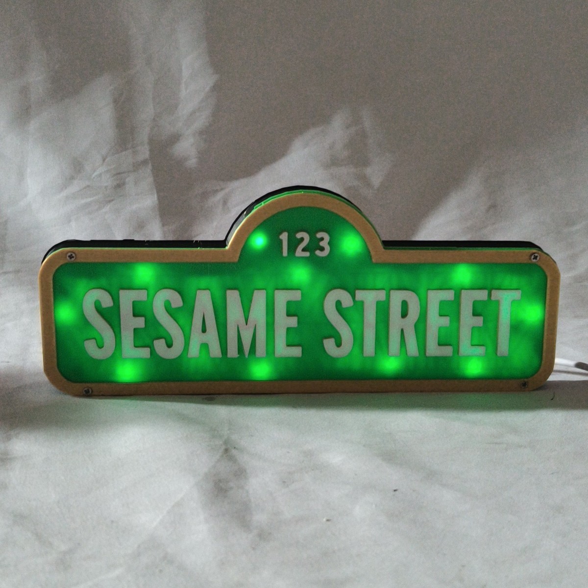 3D Printed Sesame Street RGB LED Lighted Box Sign With Remote Control
