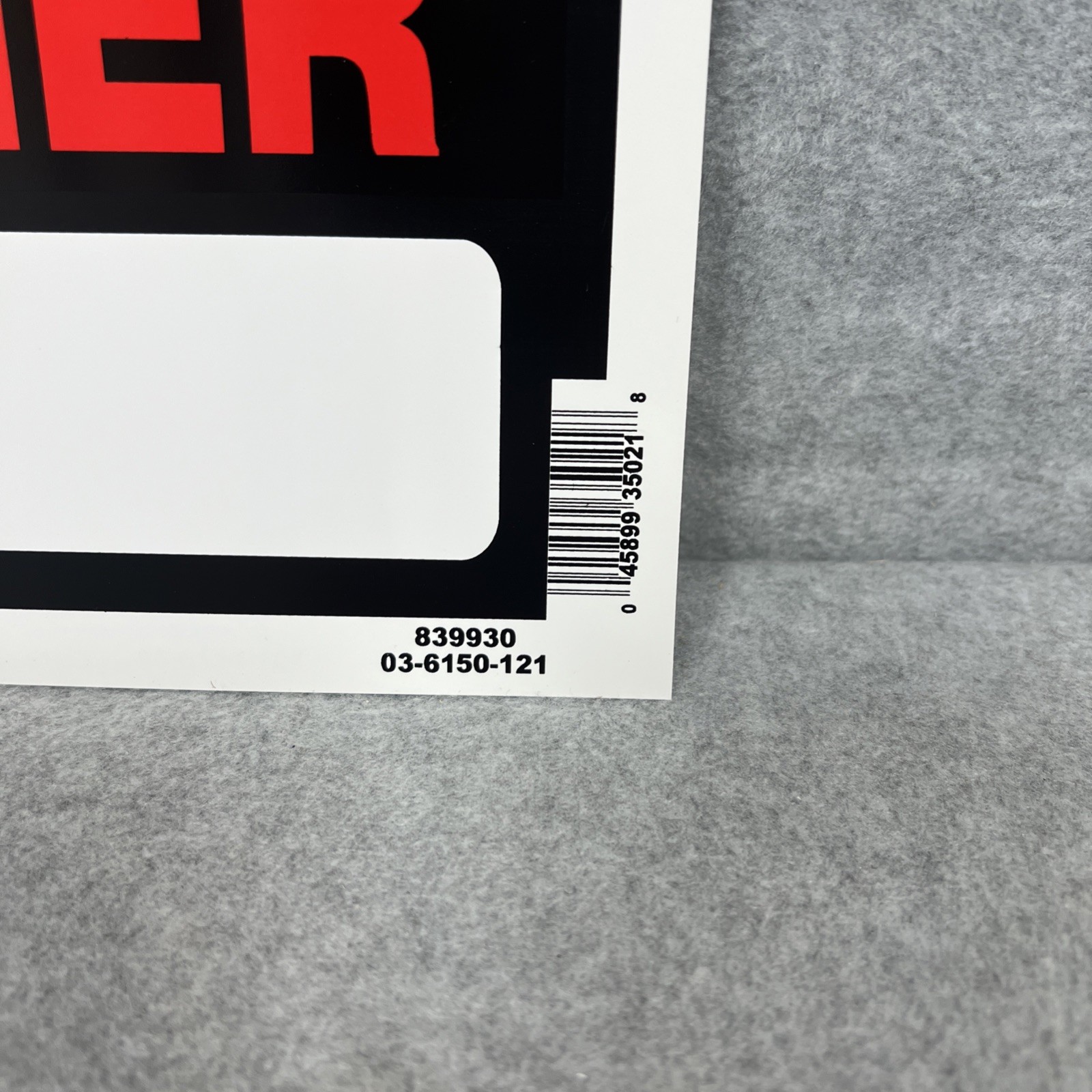 Lot of 5 FOR SALE BY OWNER Signs Hillman 839930 8&Prime;x12&Prime; Red Plastic