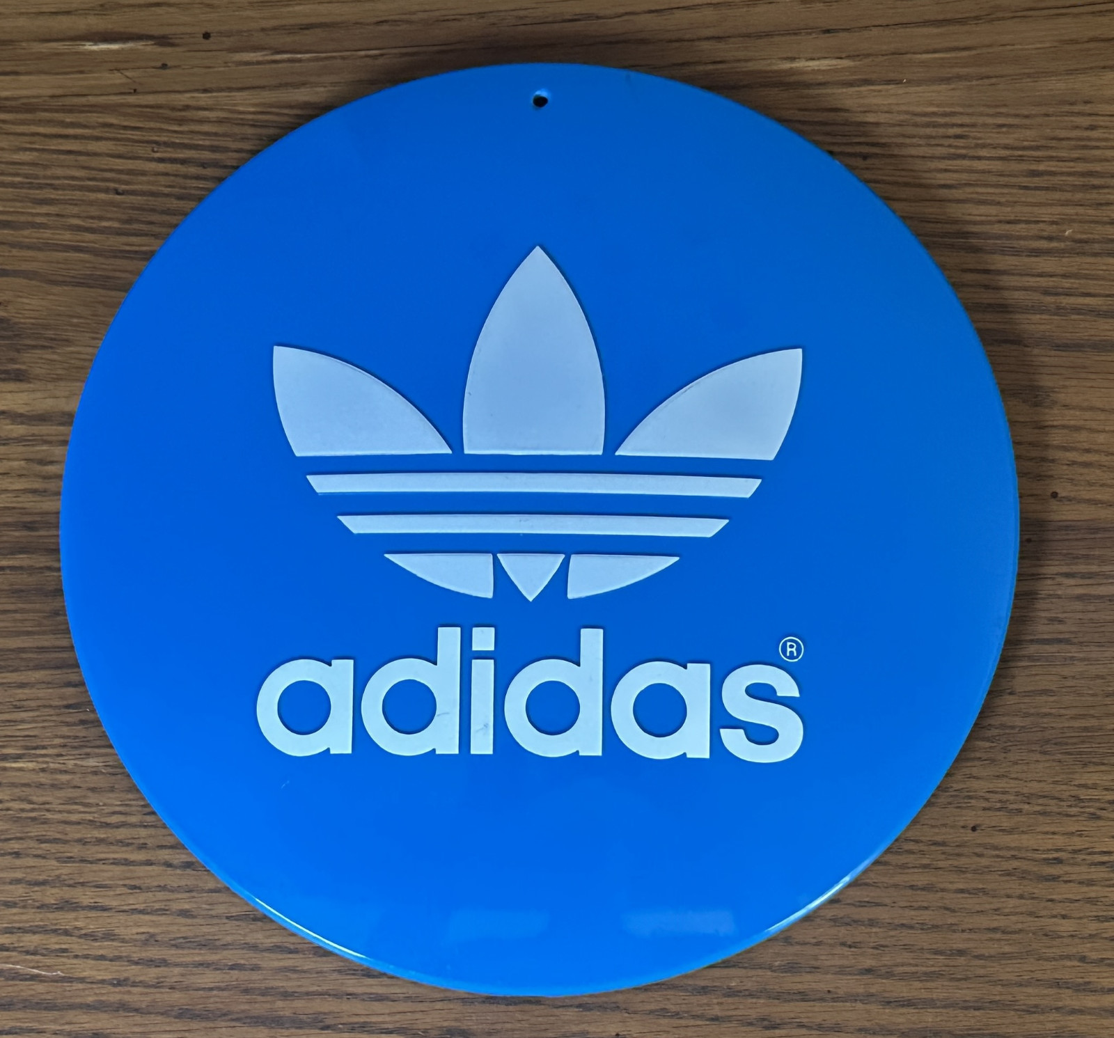 ADIDAS LOLLIPOP DISPLAY SIGN TOP ONLY VINTAGE ORIGINAL STORE DISPLAY Hanging 11&Prime;