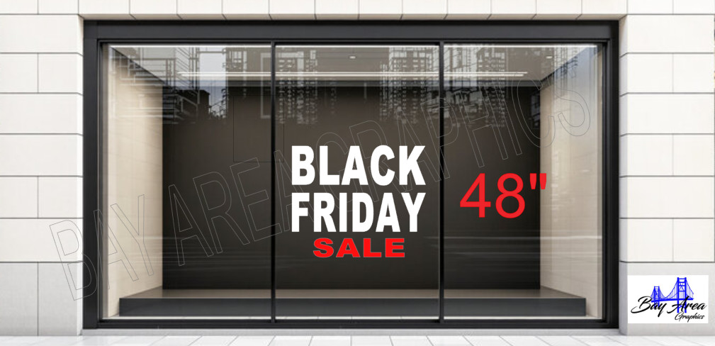 BLACK FRIDAY SALE Shop Window Decal *ORACAL 651 Vinyl Business Promotion Sign