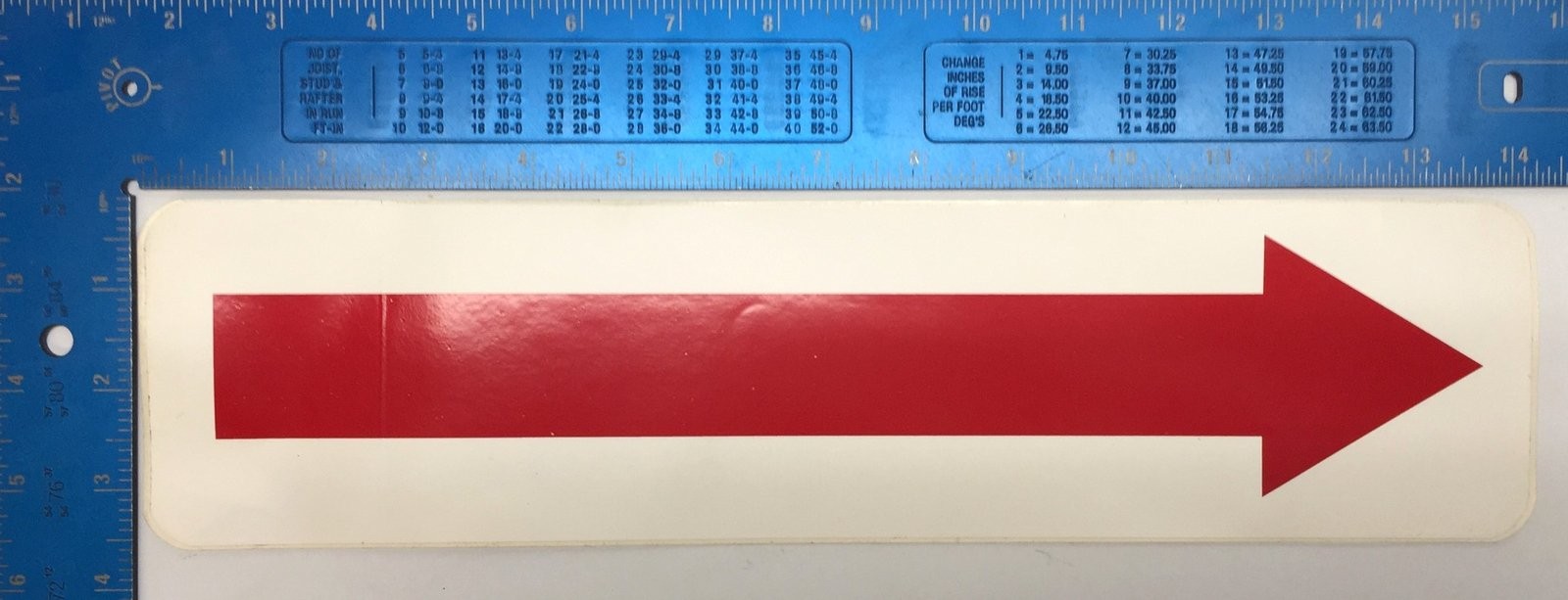 Unbranded White/Red 14&Prime;x10&Prime; &lsquo;Exit Only&rsquo; Sign(2) with Arrows(2) Adhesive Back NOS
