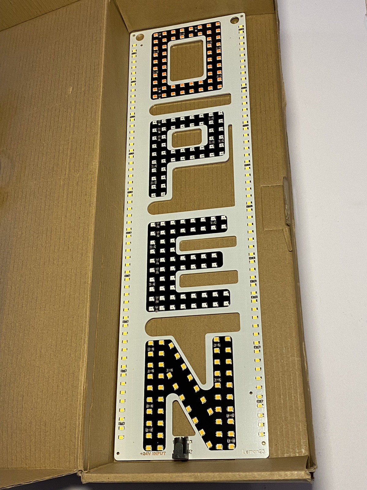 LemonNova Open Sign 15” x 4.25”