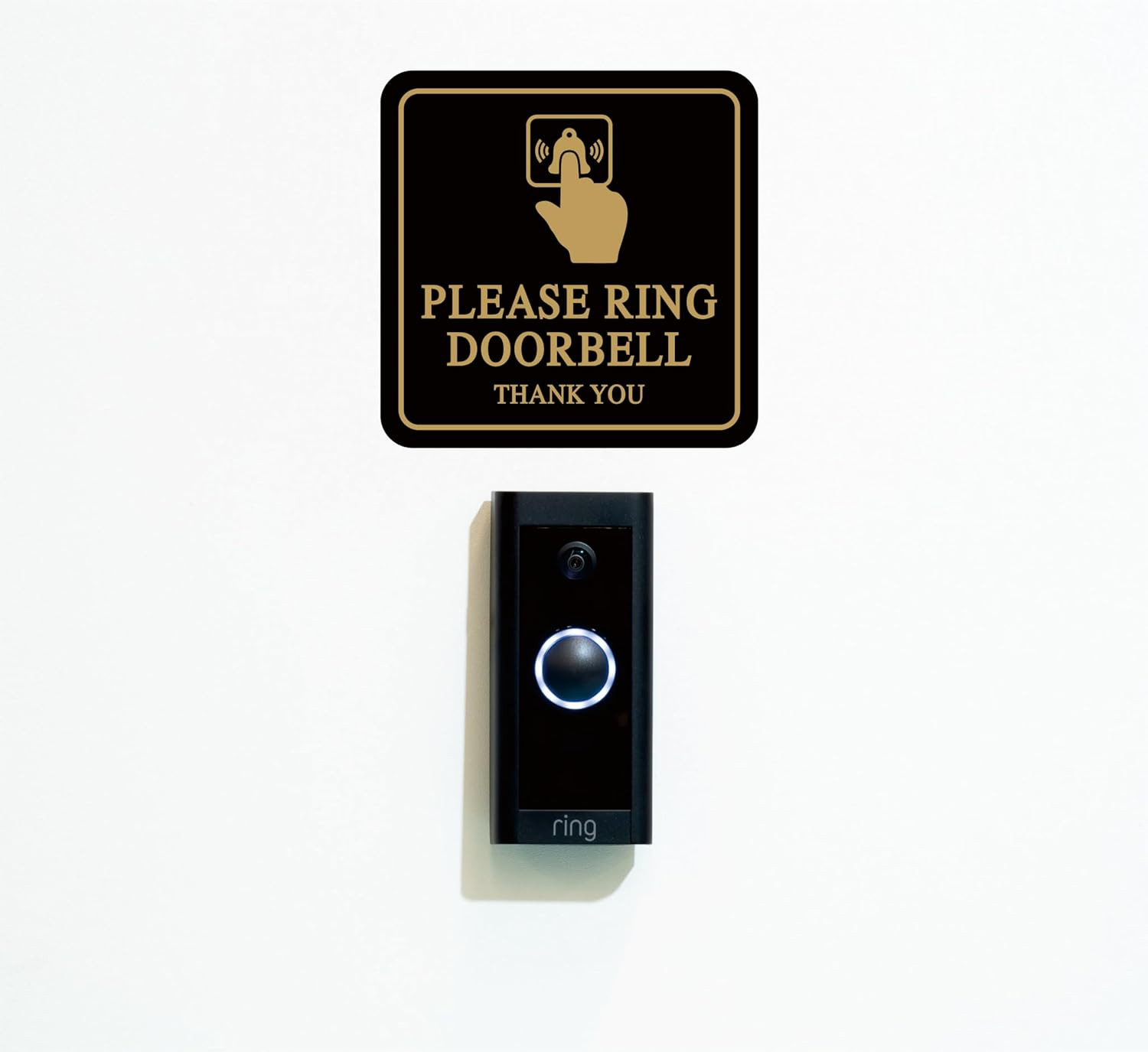 Please Ring Doorbell Sign – Premium Durable Frosted Acrylic Material, Super Stro