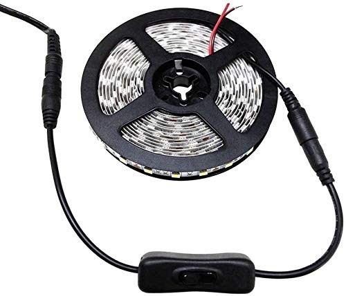 TronicsPros 2pcs LED Strip Light Inline On/Off Switch 30cm, Black (2pcs)