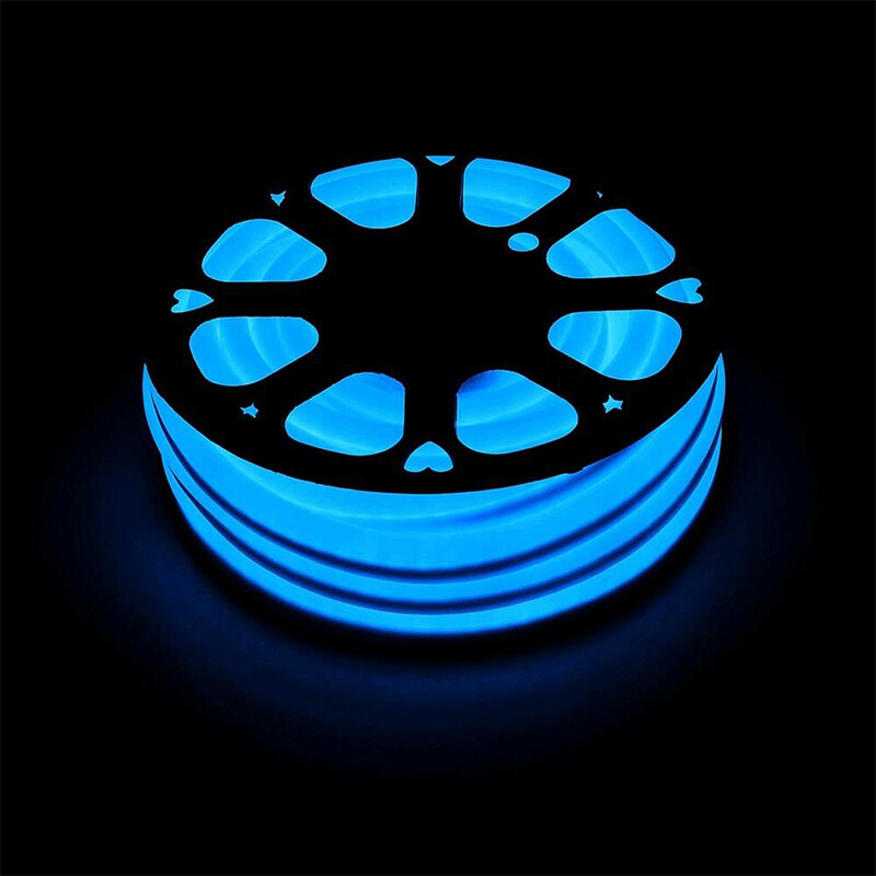 Blue 330ft 110V Waterproof LED Neon Rope Light Strip Outdoor DIYSign Lighting US