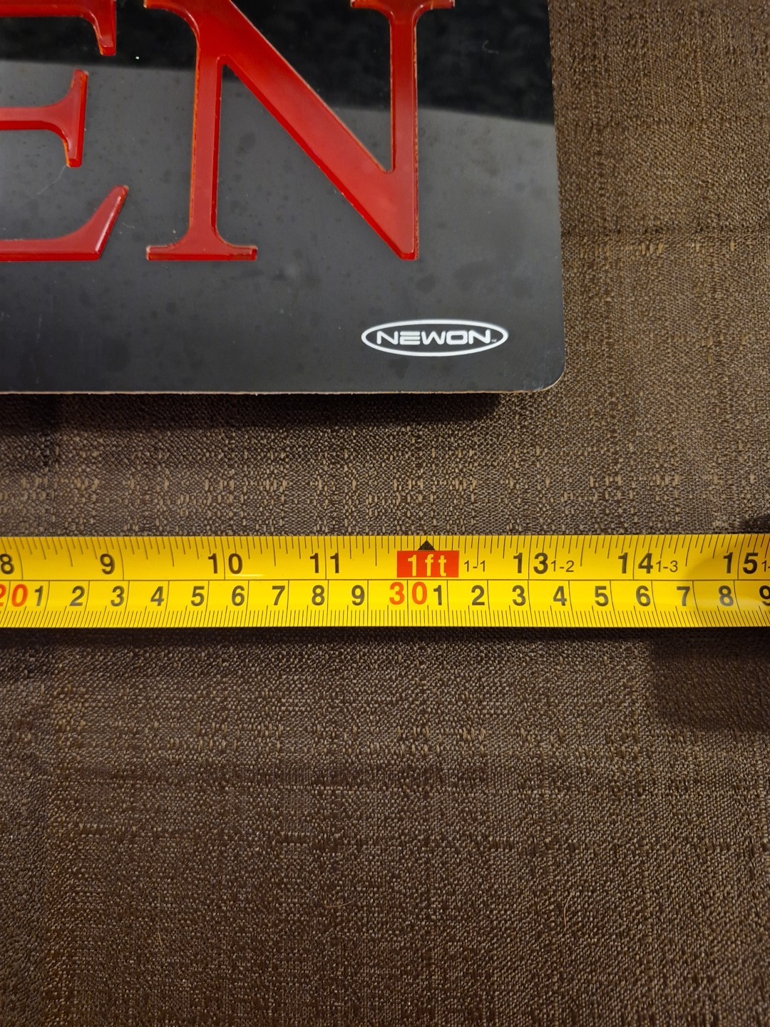 13-1/4&Prime; x 5&Prime; x 1&Prime; Newon Open Sign Business