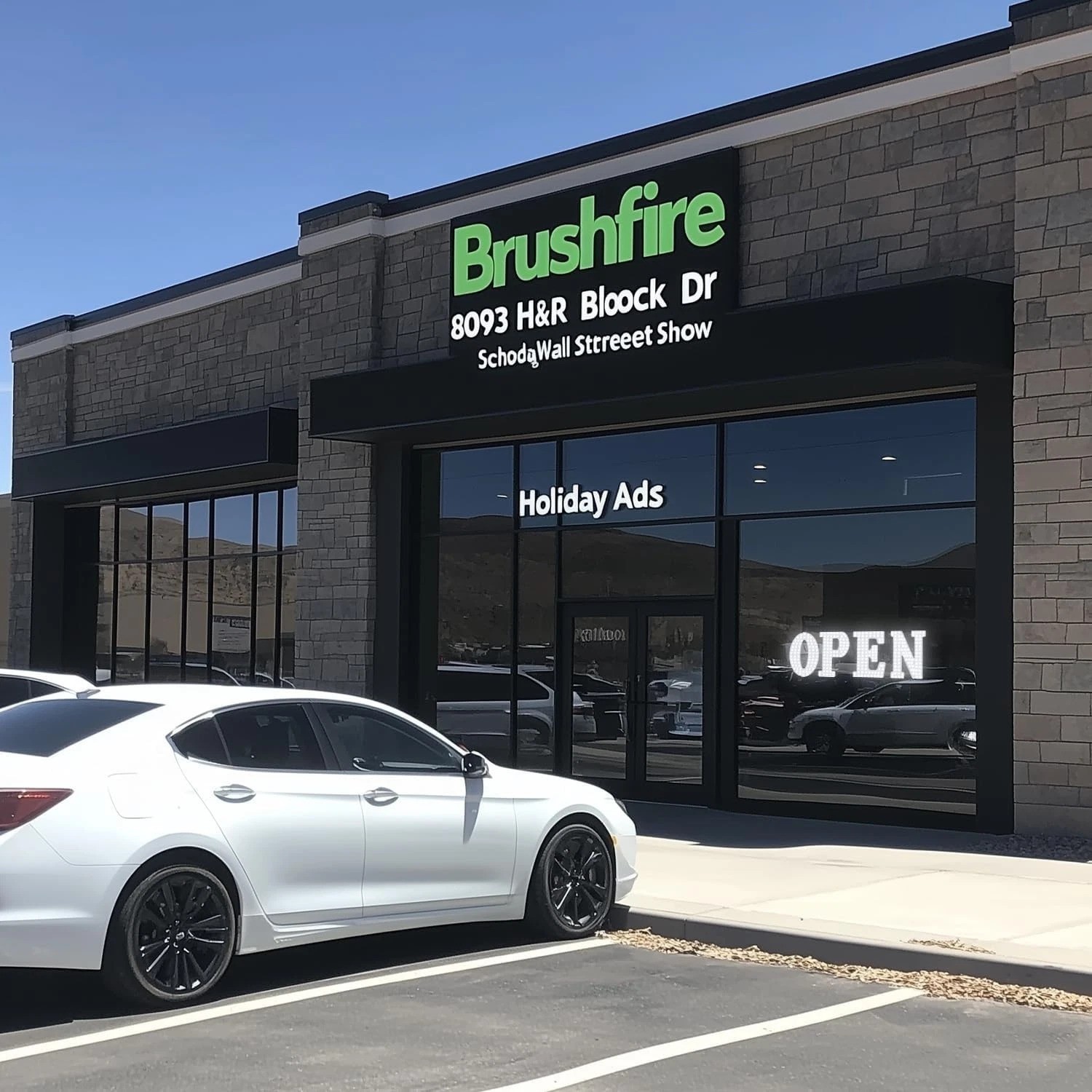 High Visibility 41&Prime;x15&Prime; Jumbo LED Open Sign – Built to Last Storefront Display