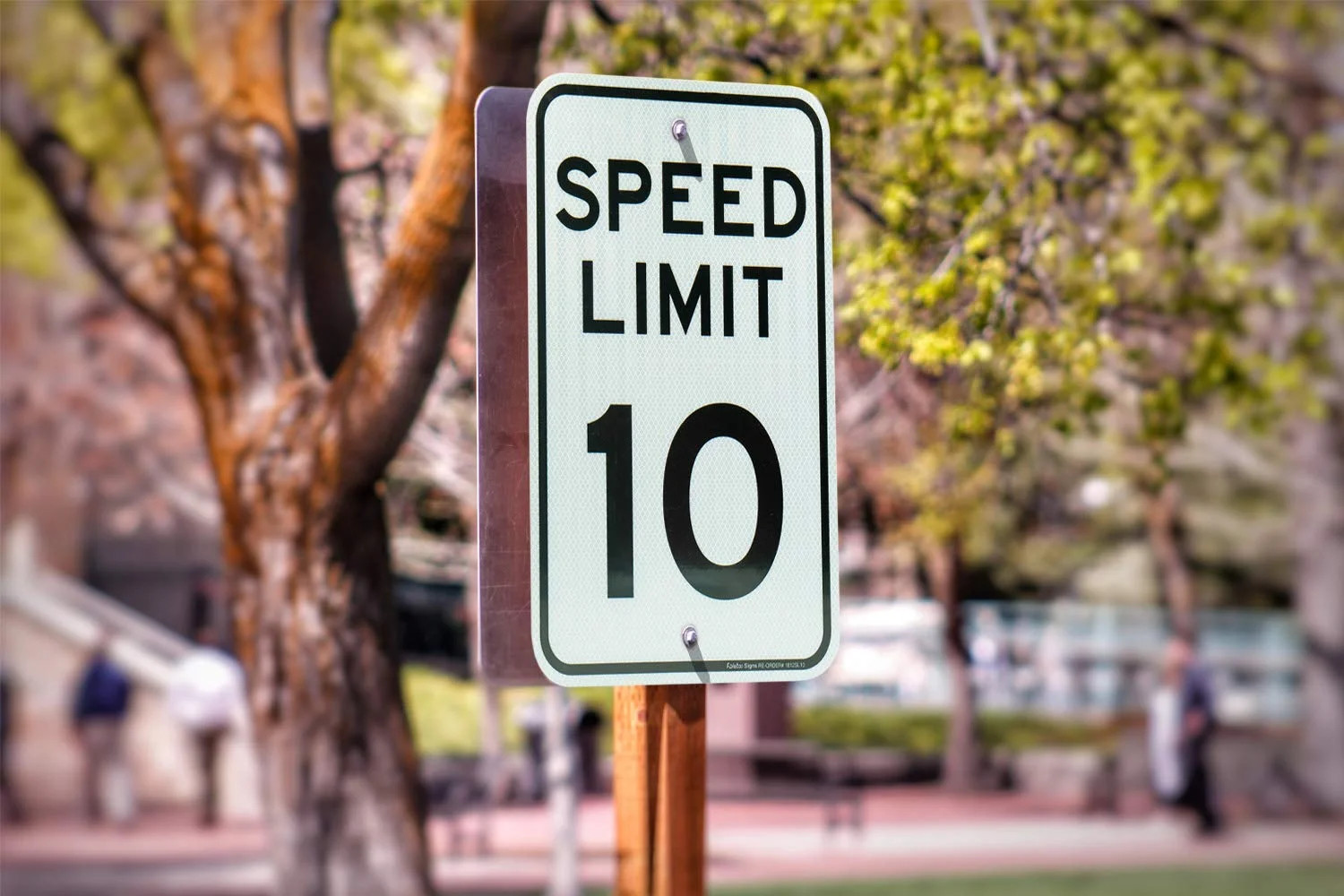 (4 Pack) Speed Limit 10 MPH Sign, Slow Down Sign, Traffic Signs,18 x 12 Inches E