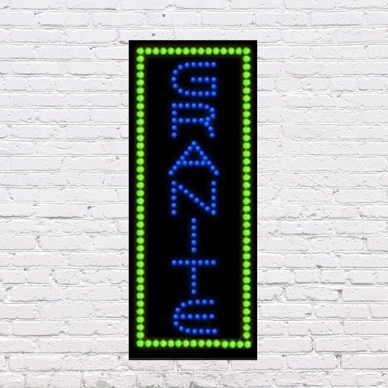 LED Granite | Light-up Sign | 11&Prime;W x 27&Prime;H x 1&Prime;D