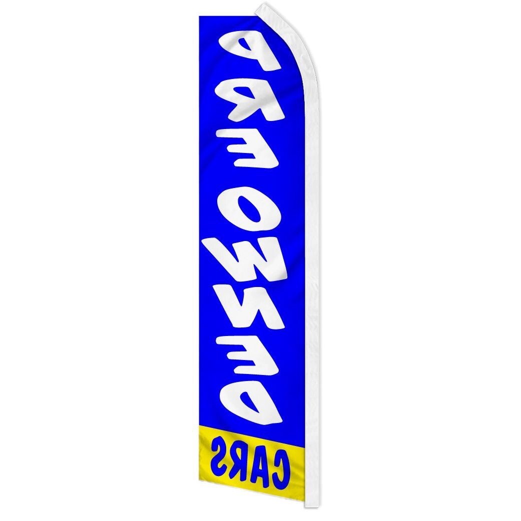 10 x « PRE OWNED CARS » advertising super flag swooper banner business sign auto b