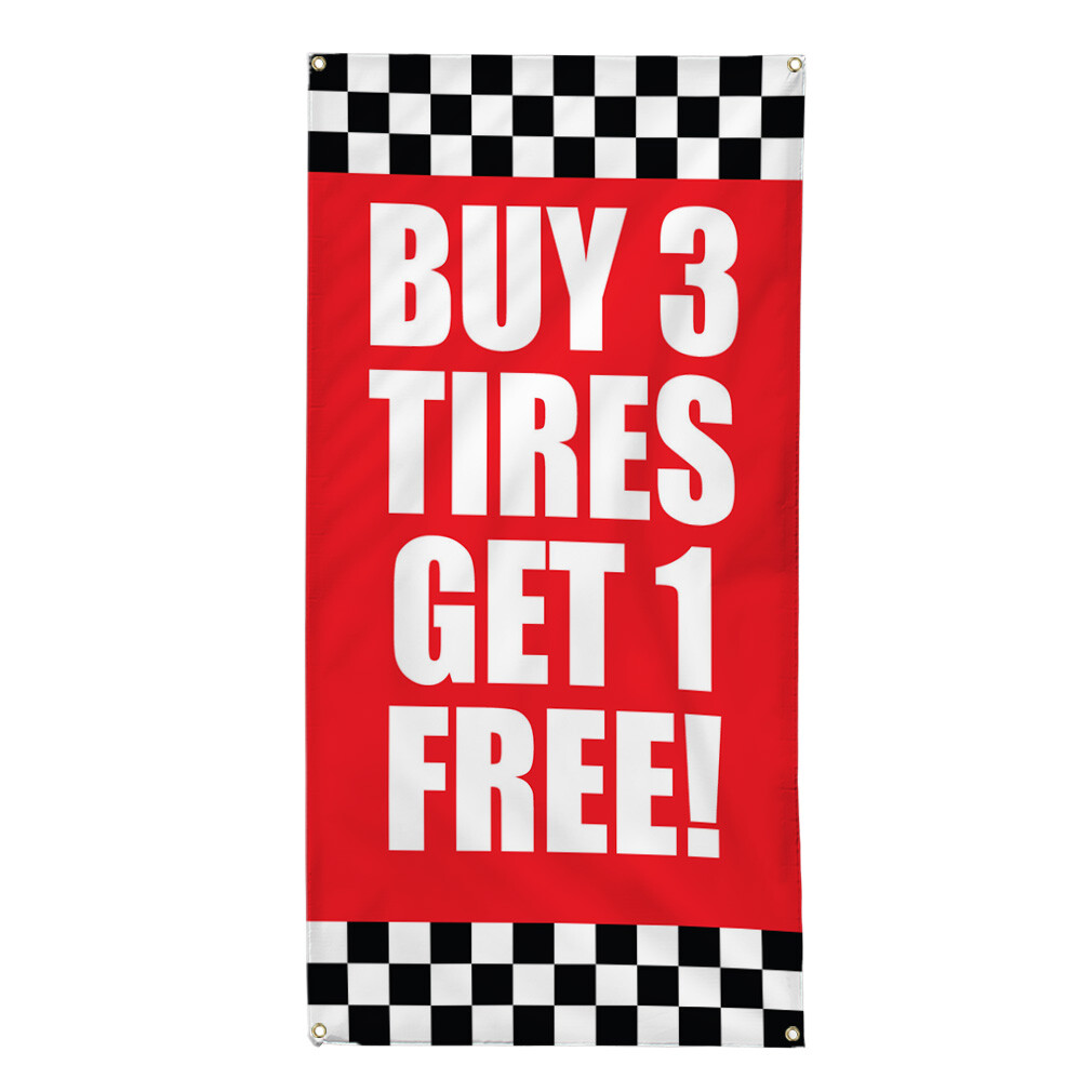 Vertical Vinyl Banner Multiple Sizes Outdoor Weatherproof Industrial Yard Signs