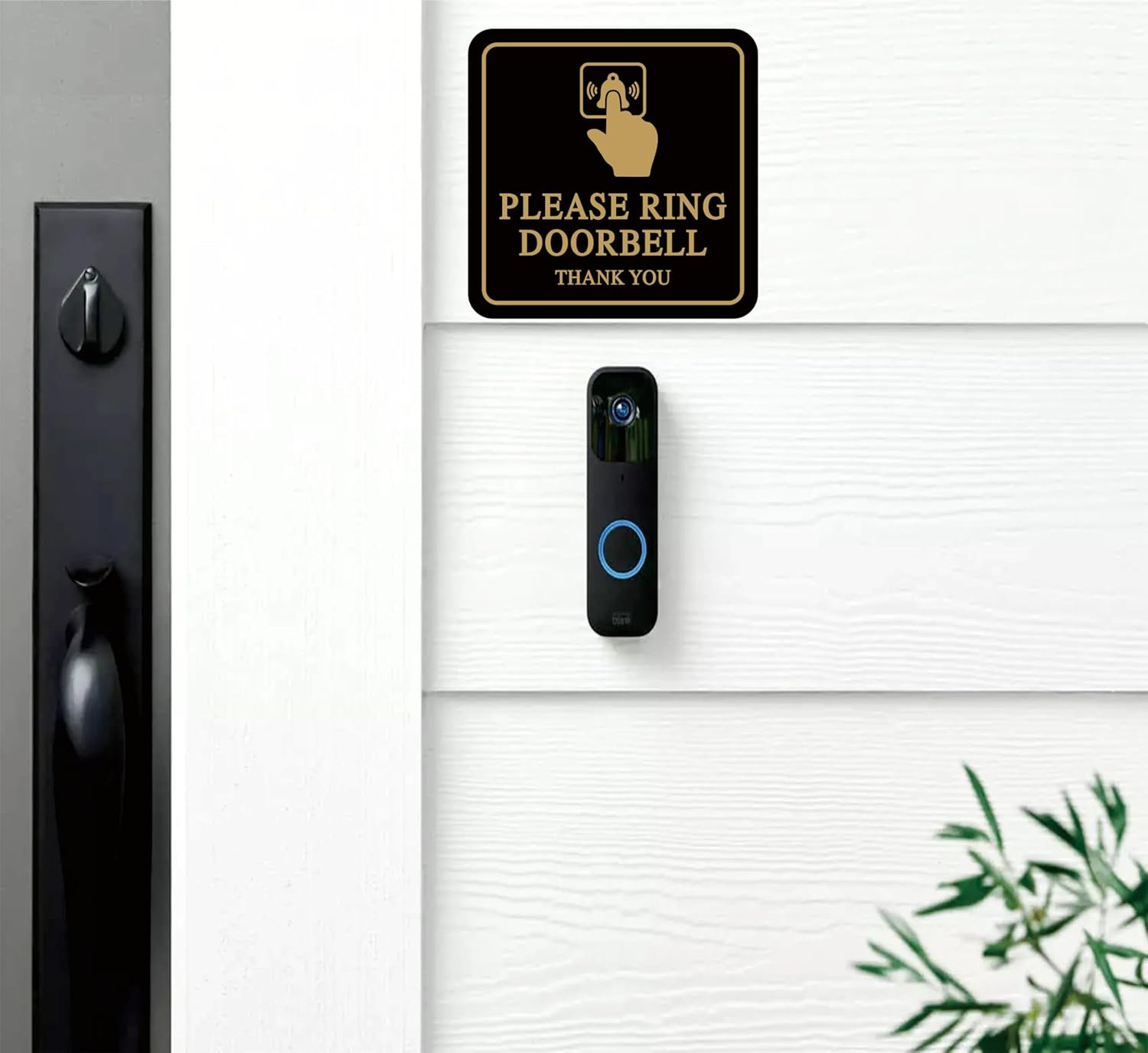 Please Ring Doorbell Sign – Premium Durable Frosted Acrylic Material, Super Stro
