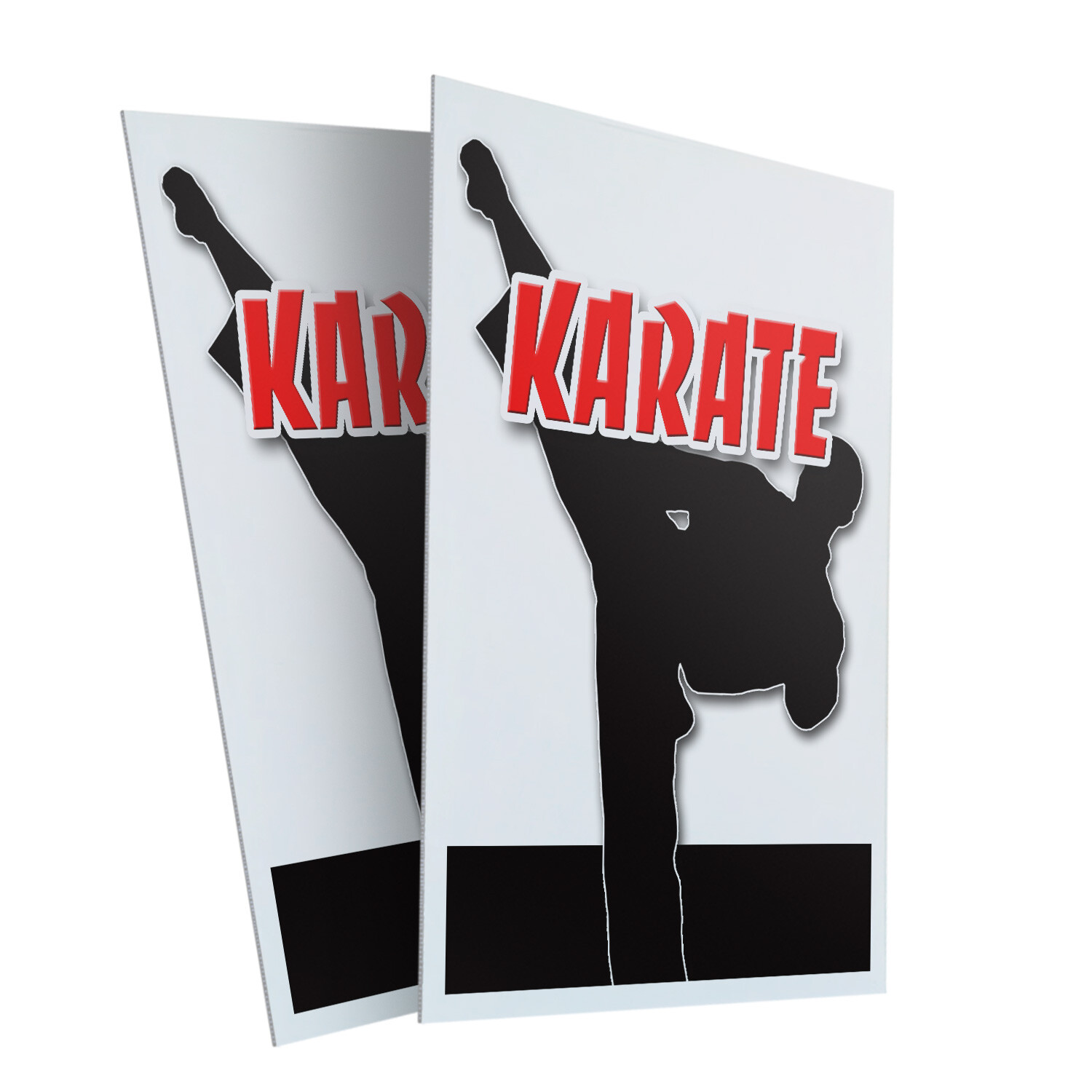 Karate 24&Prime; x 36&Prime; 2 Pack Of Store Sign Plastic Or Decal