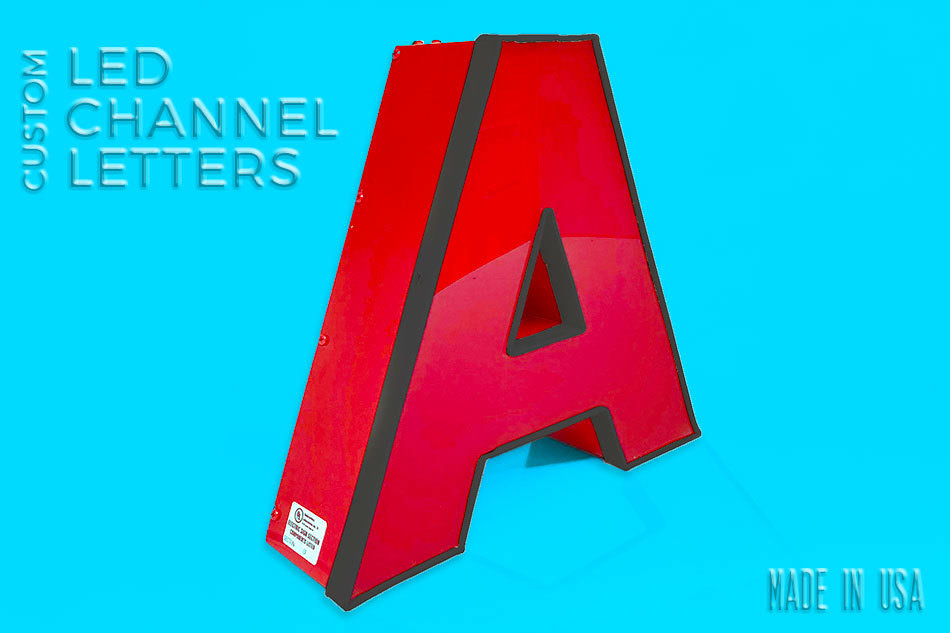 Custom Business Signs Channel Letter Led Illuminated Storefront Outdoor Signage