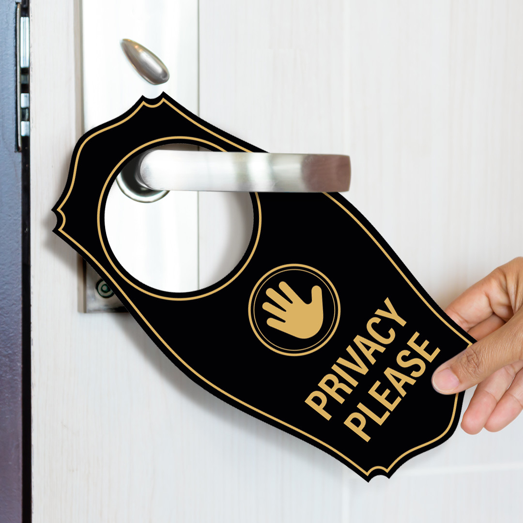 Signs ByLITA Privacy Please Door Hanger