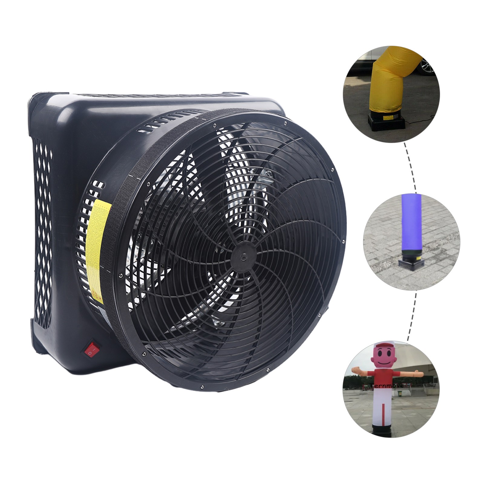 17&Prime; Inflatable Air Blower Fan For Advertising Wind Tube Air Puppet Sky Man Dance