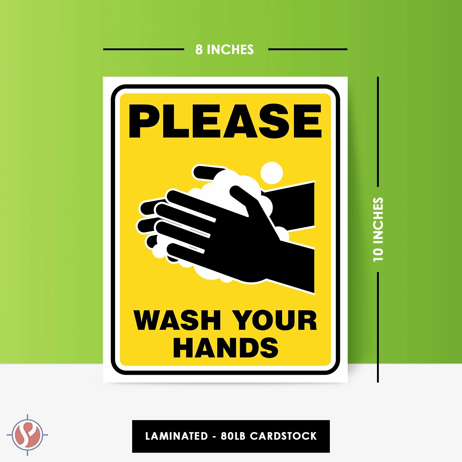 3-in-1 Laminated Safety Sign Set – Tear-Proof Moisture and Heat Resistant