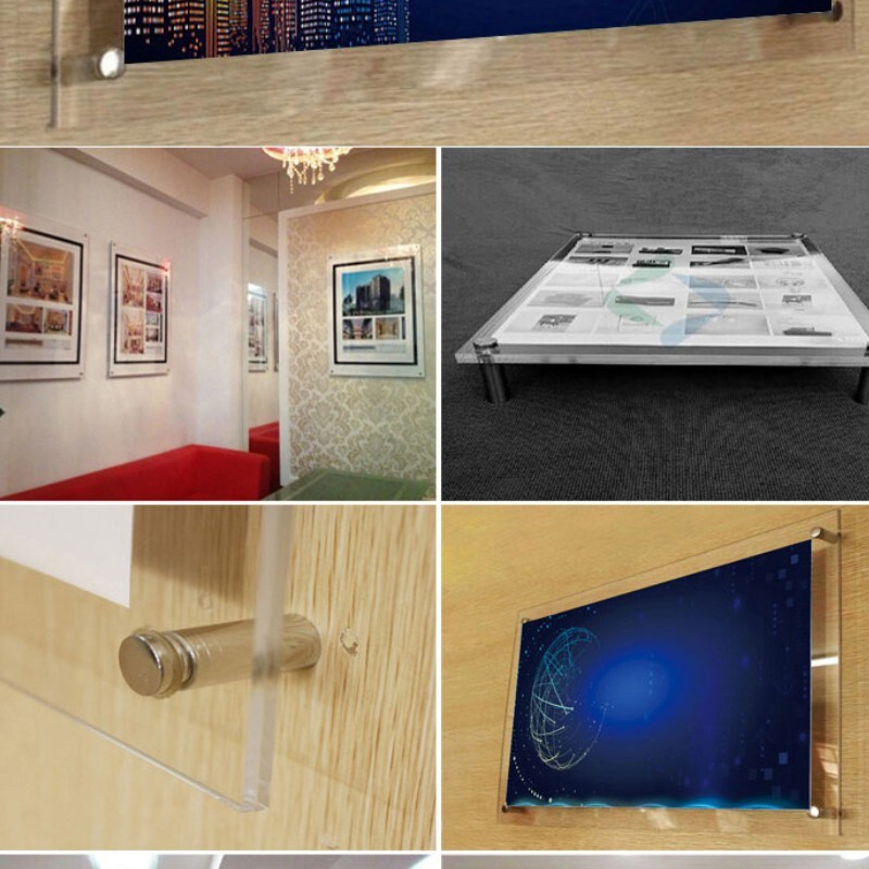 3/4 X 1 Inch Sign Holders Standoff Screws Wall Mount Hardware Advertising Glass