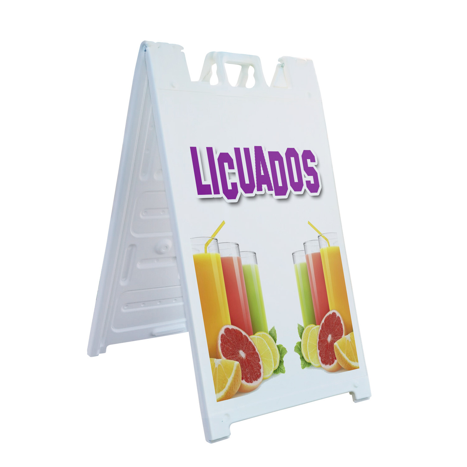 A-frame Sidewalk Licuados 24&Prime; x 36&Prime; Double Sided A-Frame Sidewalk Sign