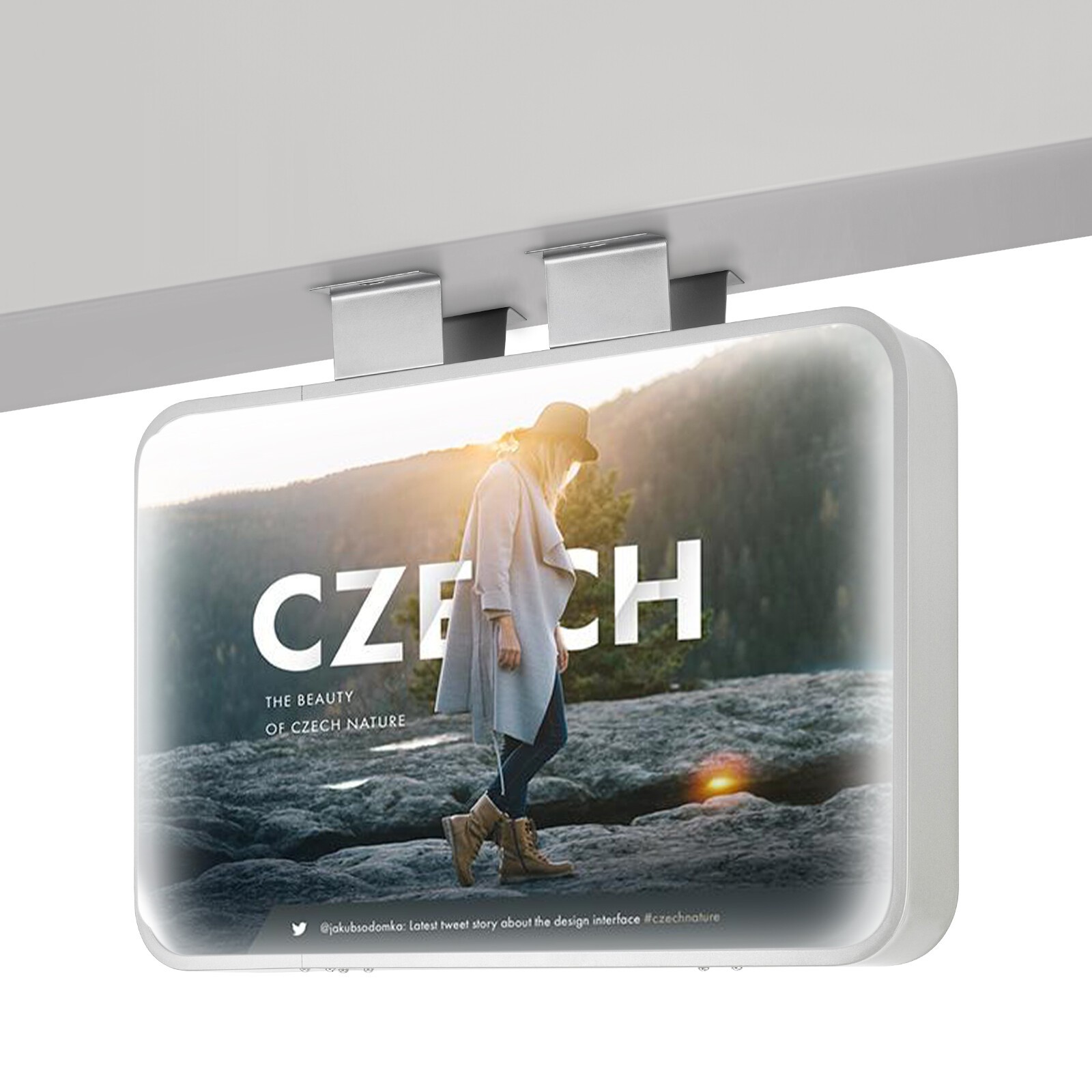 LED Rectangle Double-sided Advertising Light Box Illuminated Projecting Sign Box