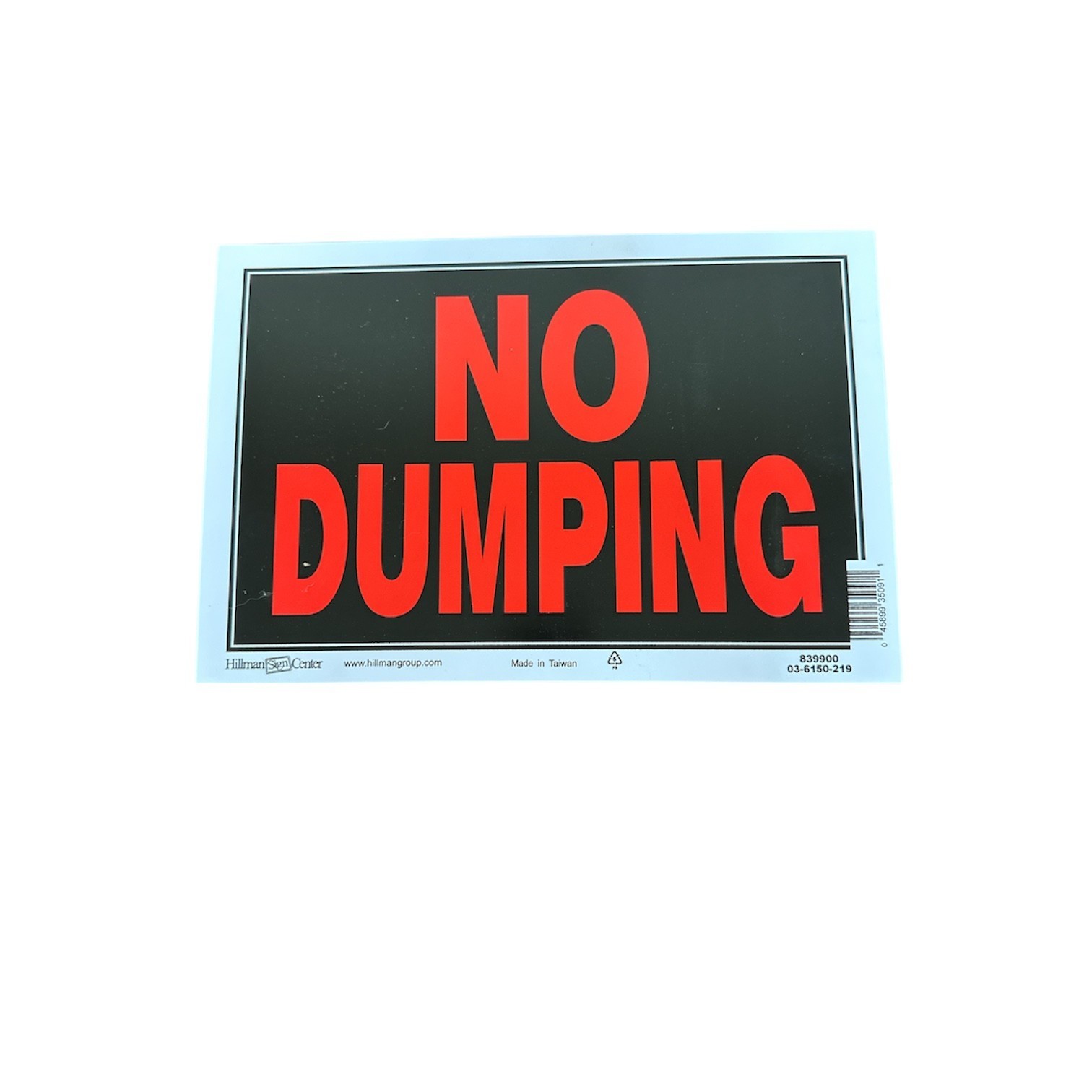 Hillman 8&Prime; x 10&Prime; Plastic Signs Various Models New