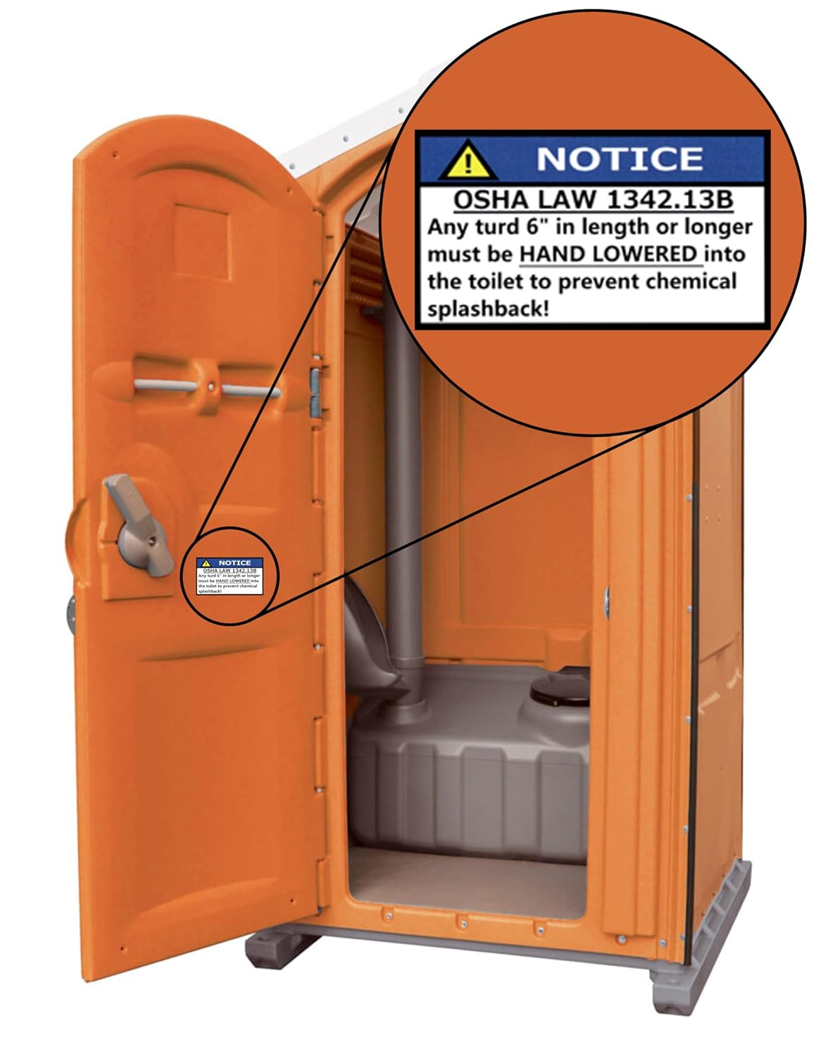 (20 Pack) OSHA LAW 1342.13B OSHA Gag Stickers