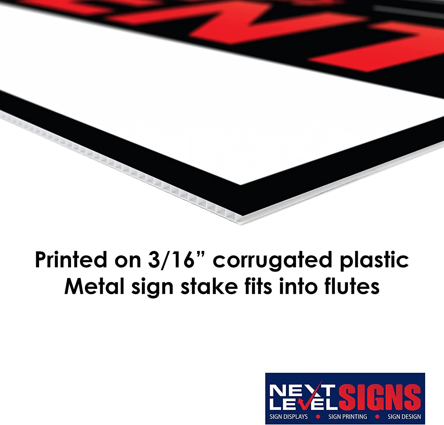 NEXT LEVEL SIGNS For Rent Yard Signs 24&Prime; W x 18&Prime; H Double Sided Waterproof