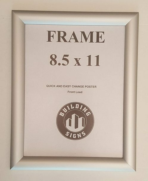 Snap Frame 8.5×11 Frame for Wall Mount- Silver, Pack of 10-REF24-1027