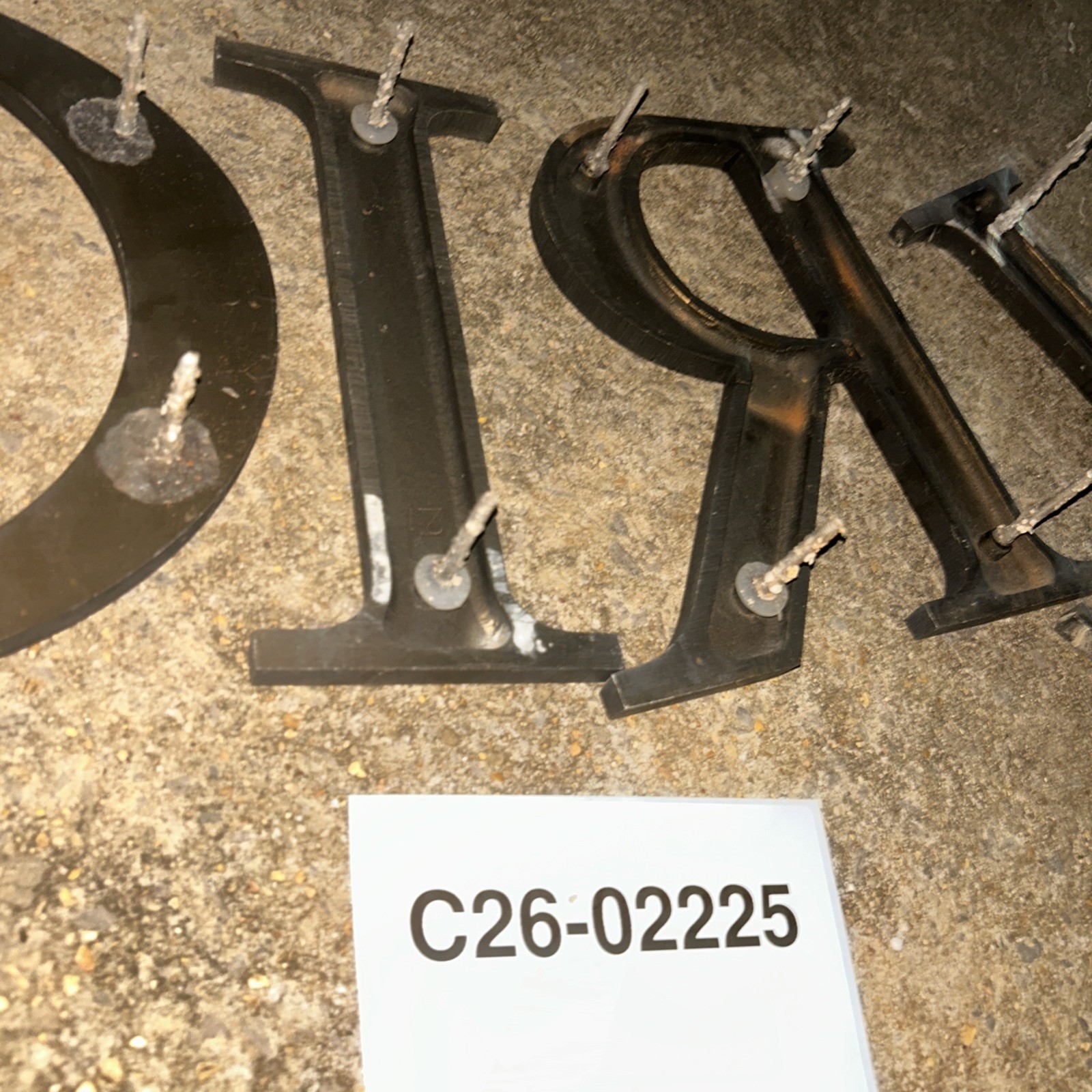 GIRL 10 Inch Sign Letters Brass Outdoor G I R L 10” Sign Girl