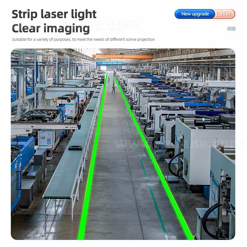 USA -Industrial Laser Logo Projection Light Laser Line Warning Signs Spotlights