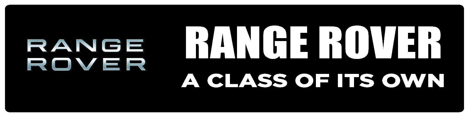Range Rover | Branded Premium Decorative Display Sign | 6&Prime;h x 24&Prime;w
