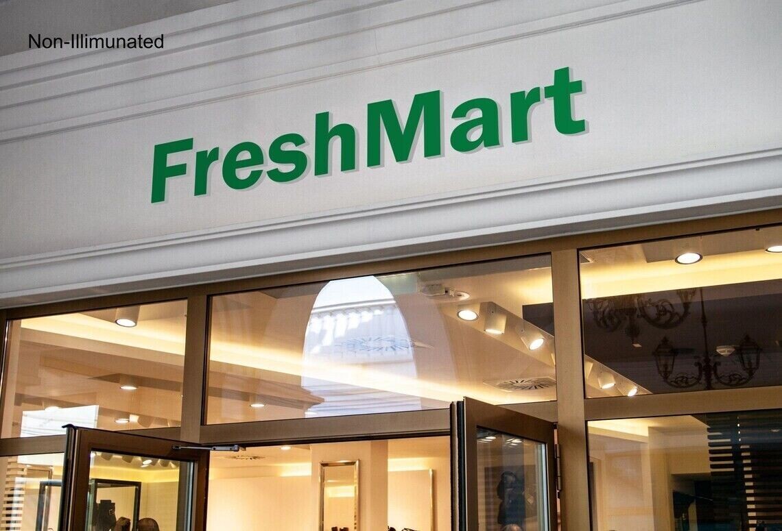 Custom 3D Channel Letters LED Frontlit/Backlit/Fulllit/Sidelit/Non-illuminated