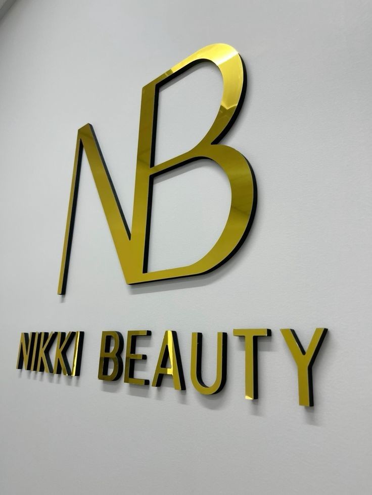 Custom 3D Acrylic Salon Sign: Mirror, Matte, Glossy Letters