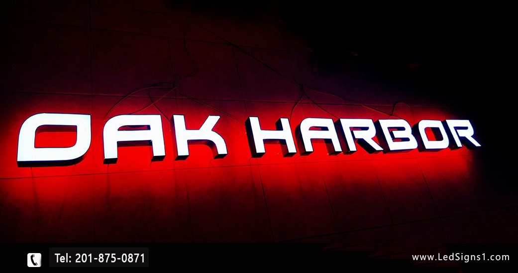 Custom Channel Letters Led Front-Lit and Back-Lit 20 Inches -Read Description