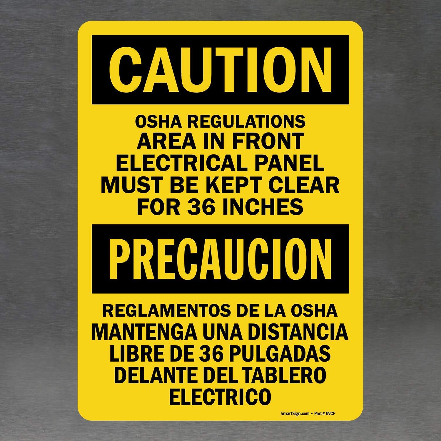 « Caution – Area In Front Of Electrical Panel Must Be Clear For 36 Inches » Bil…