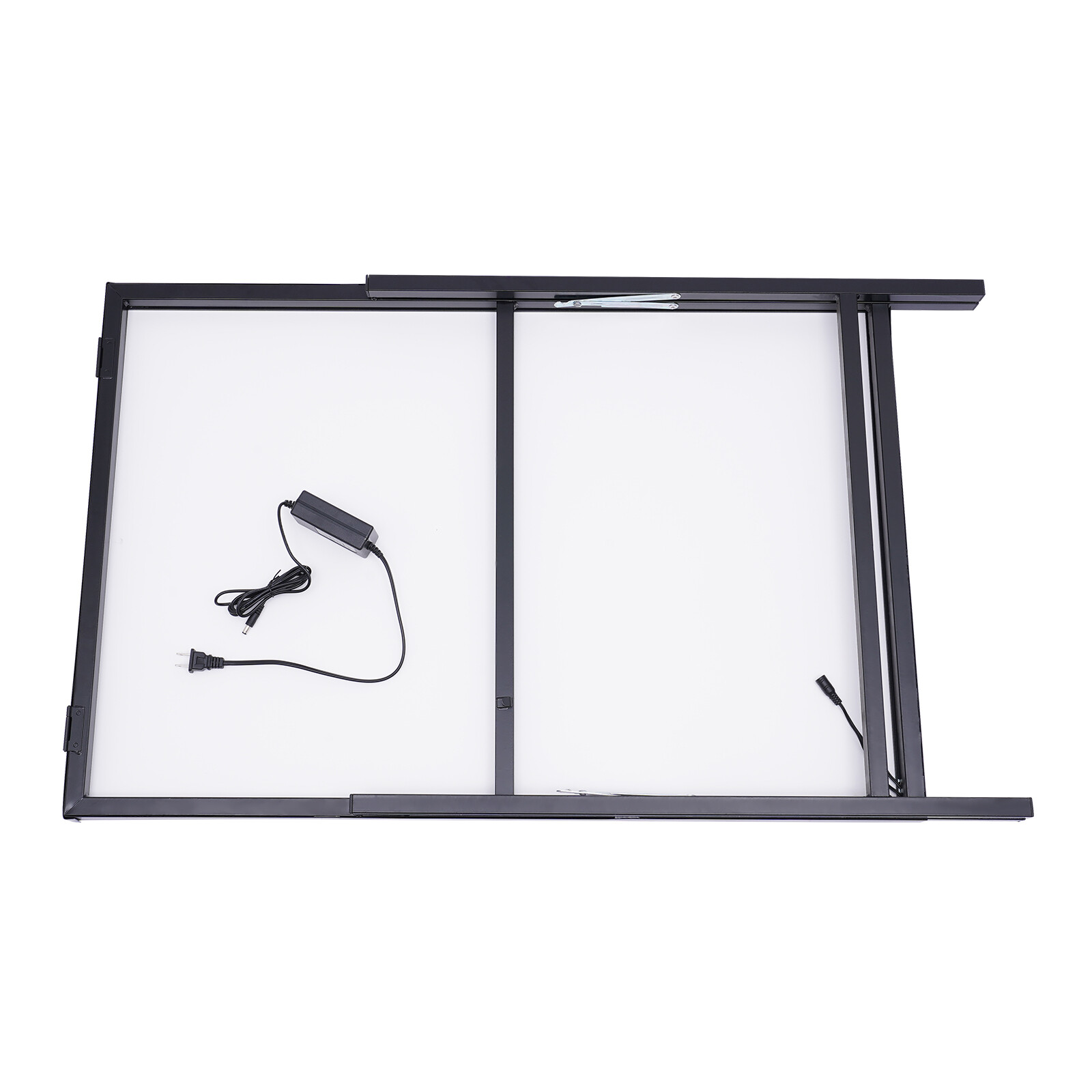 Floor Standing LED Movie Poster Frame Lightbox 24V 36W 23.6 × 35.4 In Black