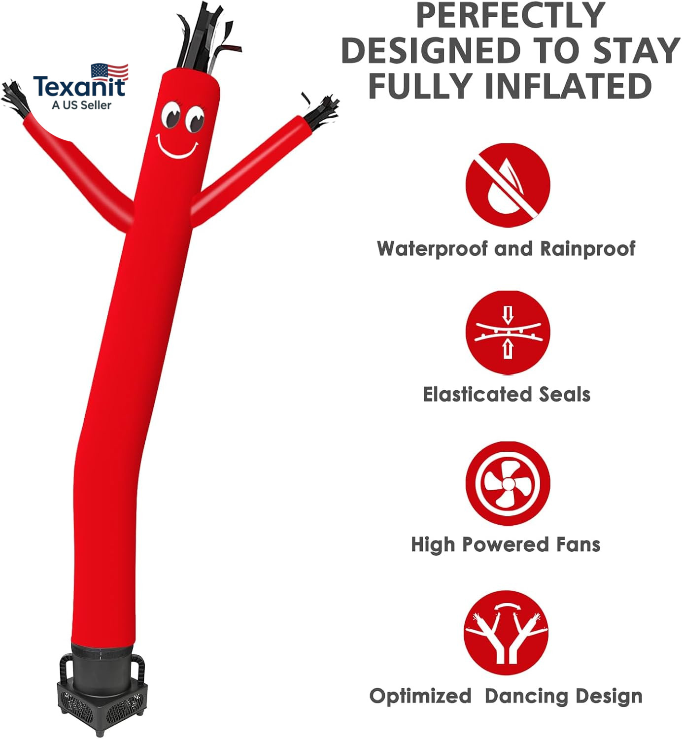 6FT Fly Puppet Dancer with 1/3Hp Blower Complete Set (RED)
