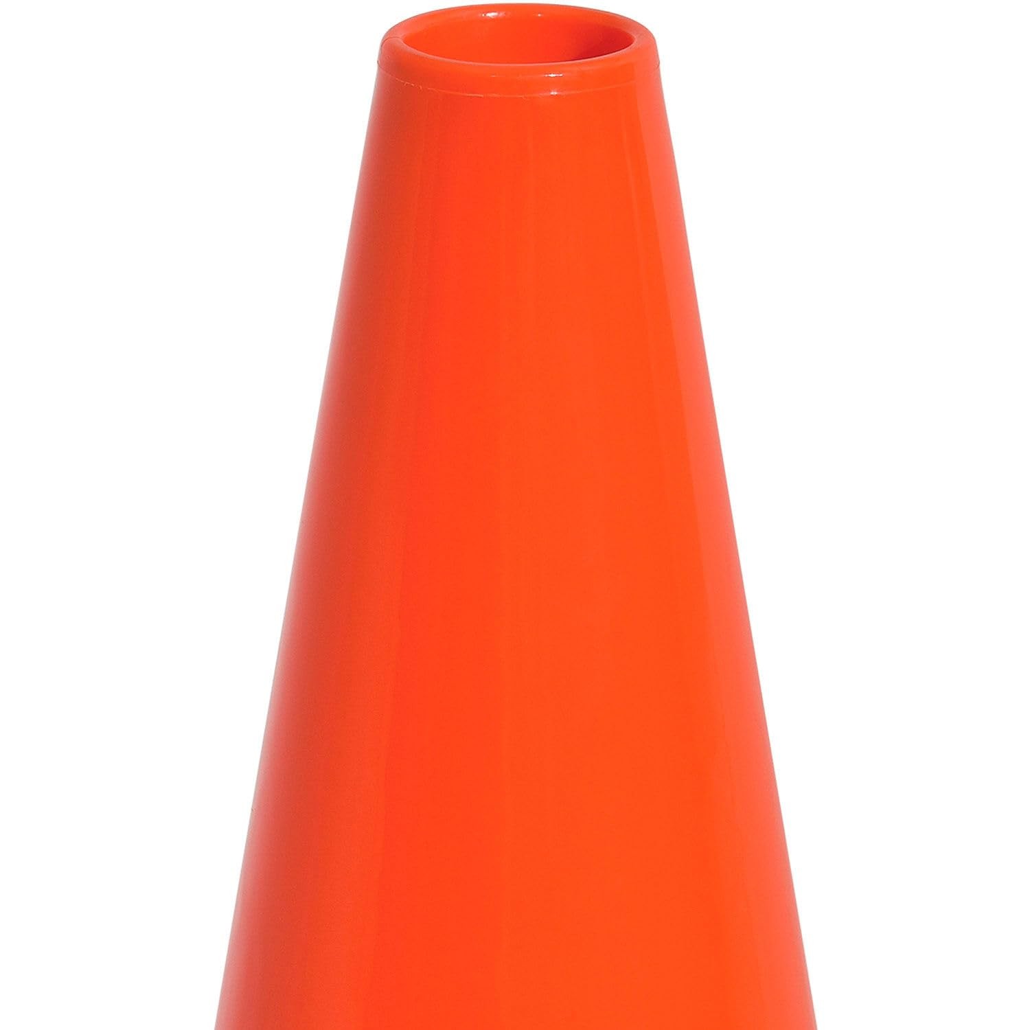 Global Industrial 28&Prime; Non-Reflective 14&Prime;L x 14&Prime;W x 28&Prime;H, Orange, Black Base