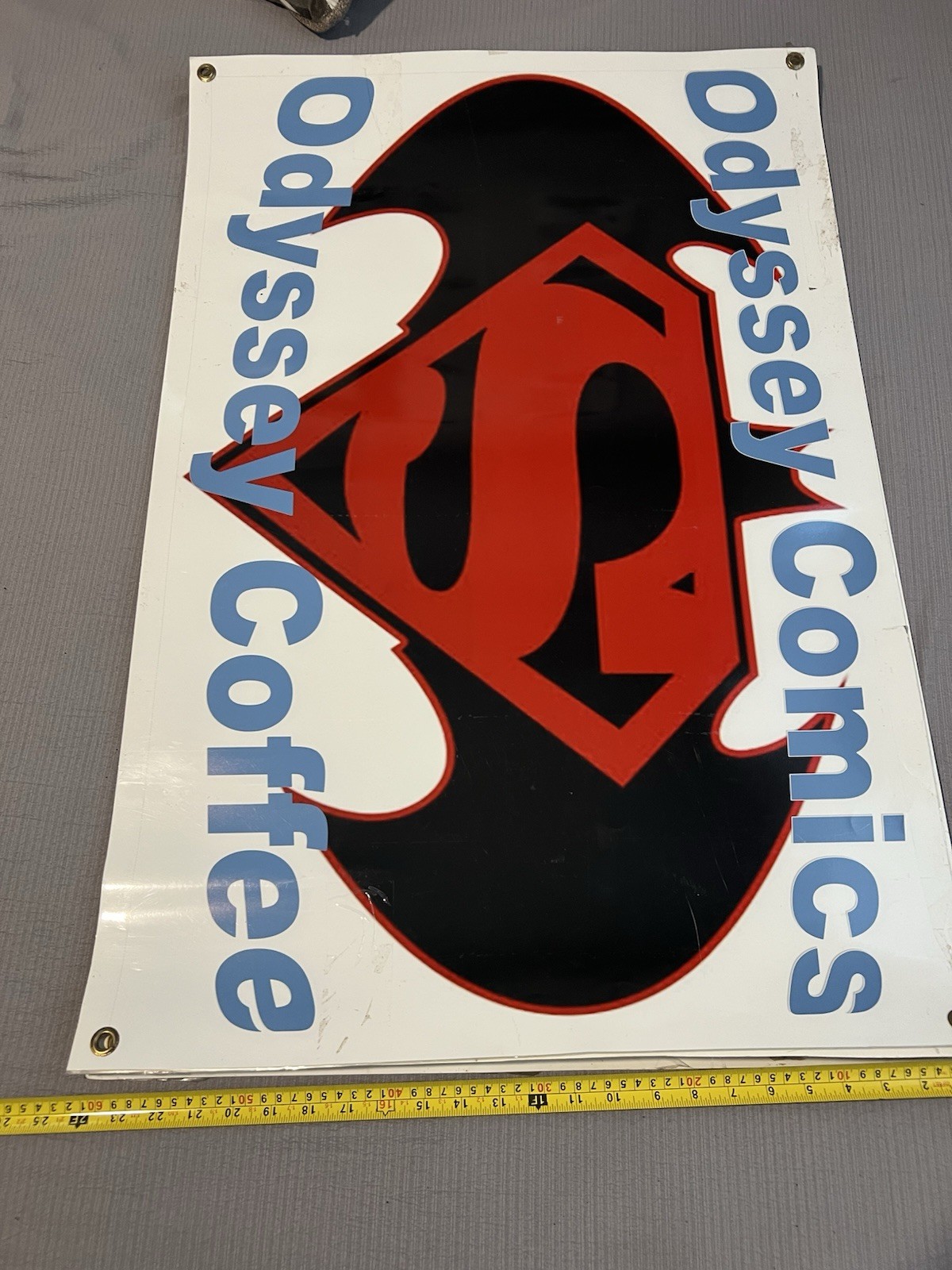 Odyssey Comics Multicolor Banner Sign Style w/ Grommets 60×36 in