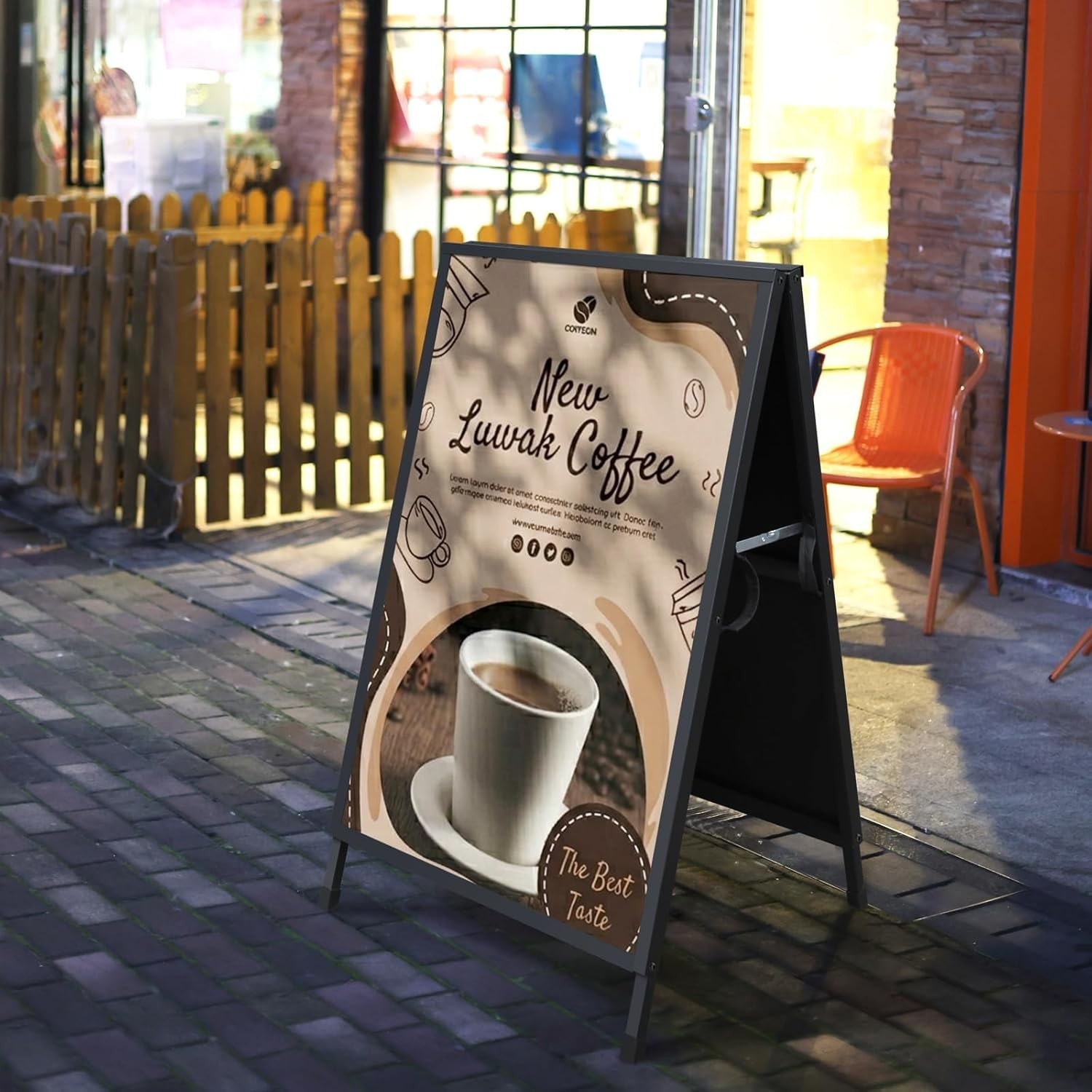 Versatile 24×36 Inch A Frame Sign Holder for Bar, Office, and Promotions
